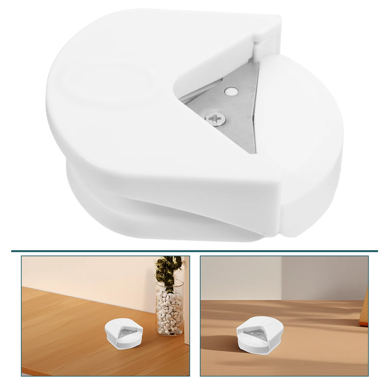 

Photo Corner Rounder Cutter For Cardstock Scrapbook Paper Craft Diy Projects Durable Plastic Compact Design Paper Trimming