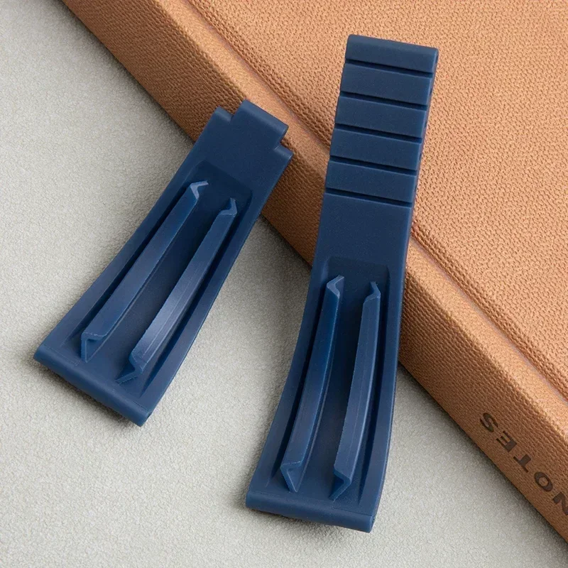 ل رولكس حزام أعماق البحار ساكن السماء ساكن حزام الساعات أضعاف مشبك الوصول 20 مللي متر المطاط الناعم مع نهاية منحنية لين