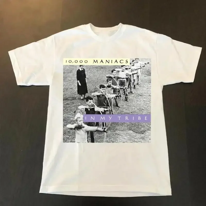In My Tribe 10 000 MANIACS T Shirt Black All Size S 4XL EG604