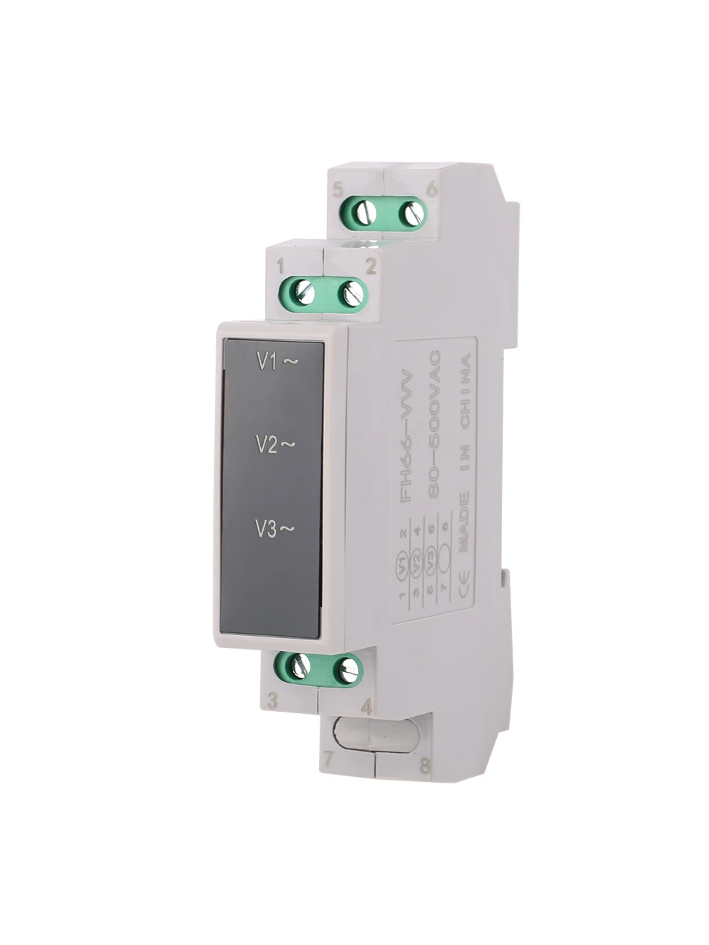 Compteur de tension à montage sur Rail Din AC80-500V, Mini ampèremètre modulaire 0-100A, indicateur LED, détecteur d'affichage numérique, compteur Hetrz