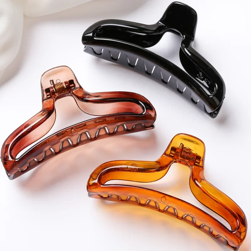 1 قطعة 9.5 سنتيمتر مخالب الشعر الطويلة PC دبابيس الشعر دائم مقاوم للماء مشبك شعر السلطعون ل أوبدو تصفيفة الشعر إكسسوارات الشعر للنساء والفتيات