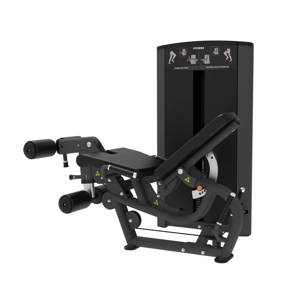 Body Building Strength Training Pin Loaded Seated Leg Extension & Prone Leg Curl Exercise Equipment
