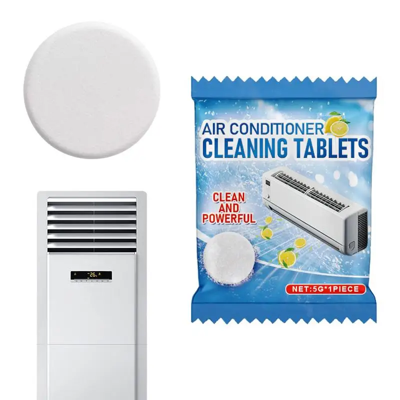 Air Conditioner Filter Cleaning Tablets Multifunctional AC Condenser Cleaner Pan Tablets For AC Units Effective Air Conditioning