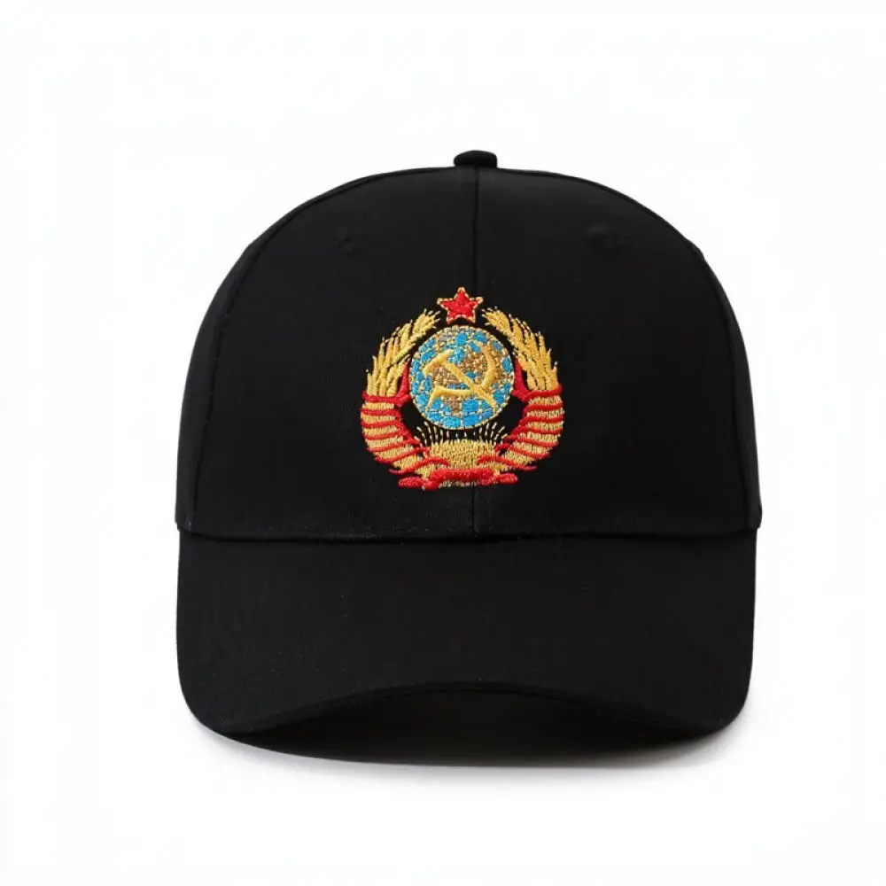 Classic Embroidery Letter Cotton Baseball Cap Unisex Adjustable Sun Hat Outdoor Travel Sports Casual Sunshade Snapback Hat