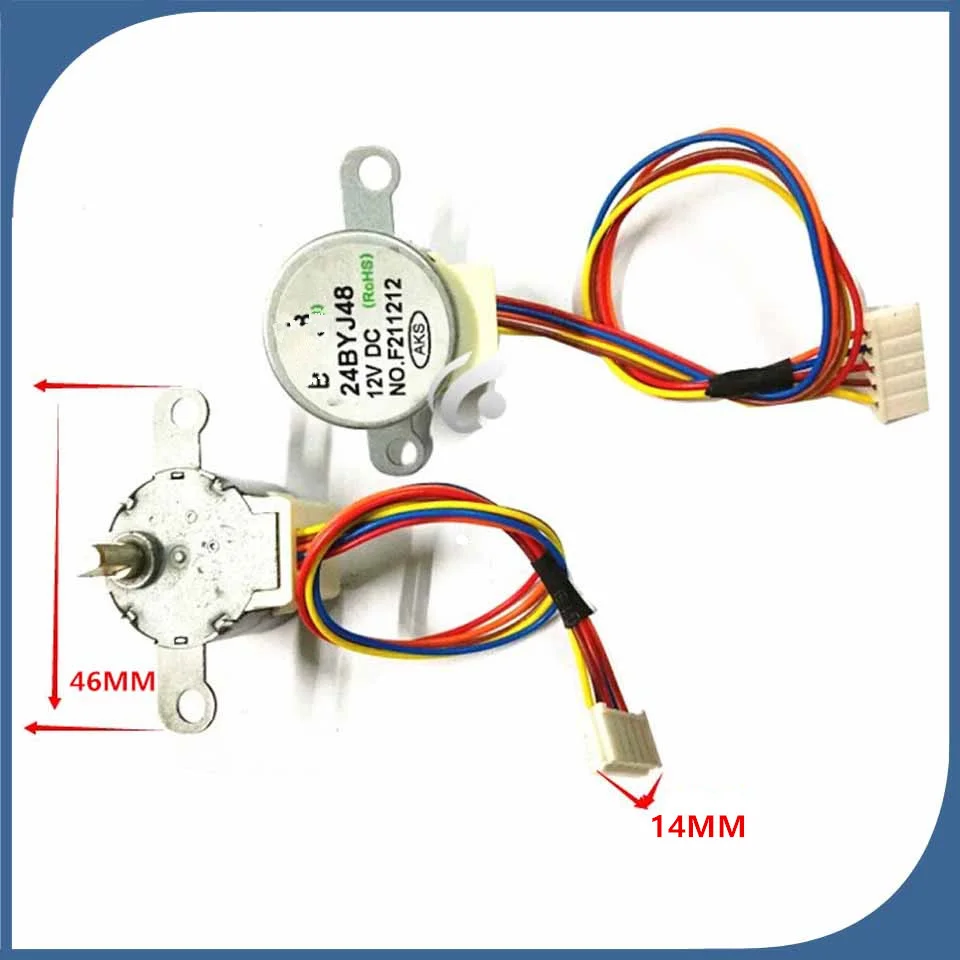 new for Air conditioning Dual synchronous motor wind motor 24BYJ48 DC 12V