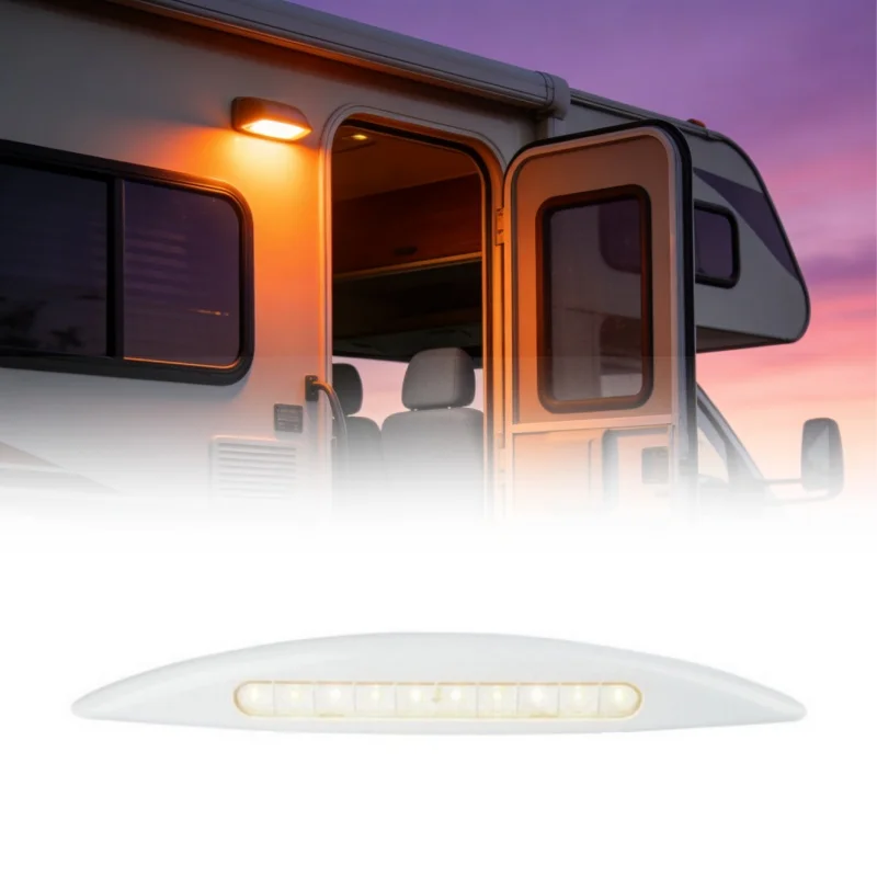 

12V LED Awning Light RV Door Porch Light Outdoor Awning Lamp For RV Boat Camper Caravan Waterproof Exterior Lighting
