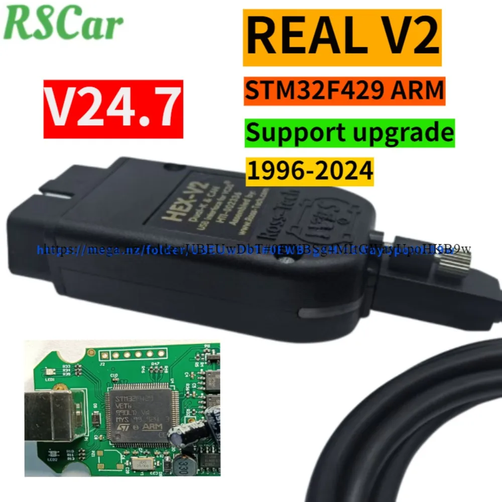 2024 Newest Unlimited VINs Real V2 Auto Com Diagnostic Tools VAG-COM HEX-V2 Hardware Interface FORVW/AUDI/Skoda Seat Real V2