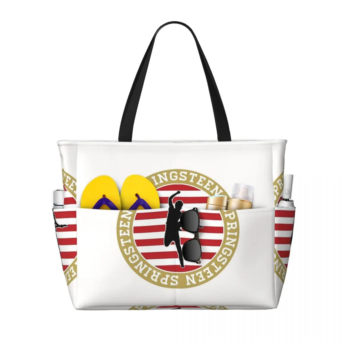 

Пляжная большая сумка Брюса Спрингстин Спортивная сумка для занятий йогой в тренажерном зале Большая большая сумка Женская дорожная сумка Сумка для фитнеса