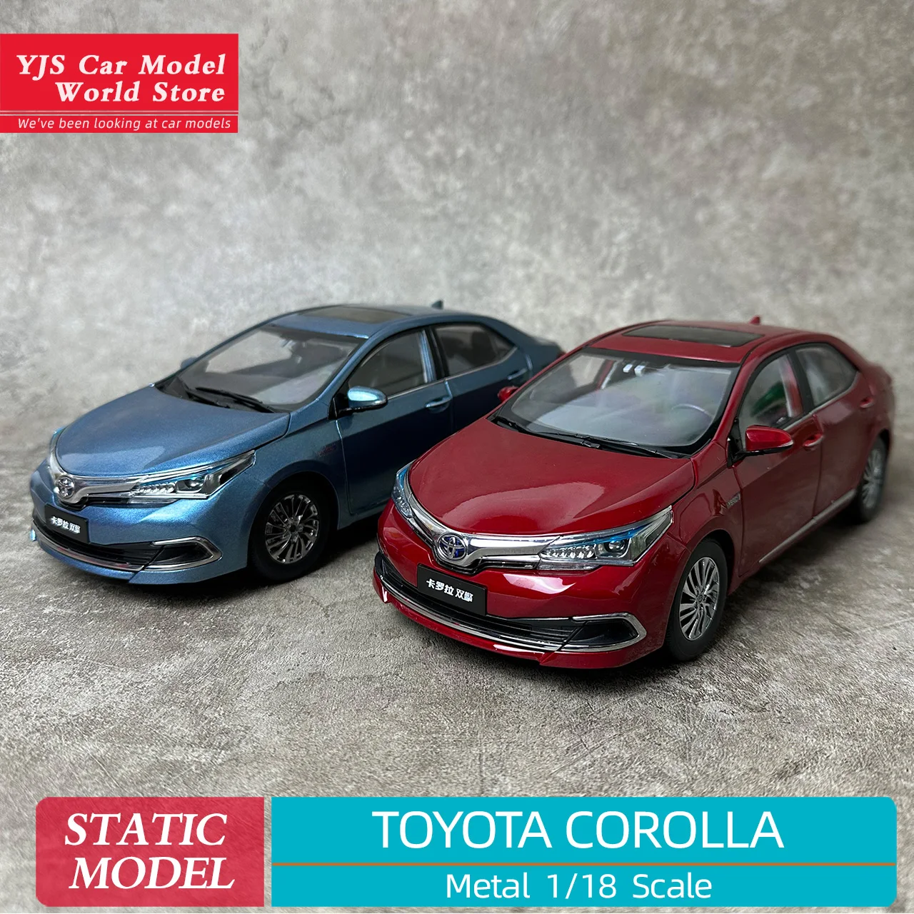 1:18 TOYOTA COROLLA twin-engine Metal Car model Holiday gift Static ornament Send a boyfriend Collect