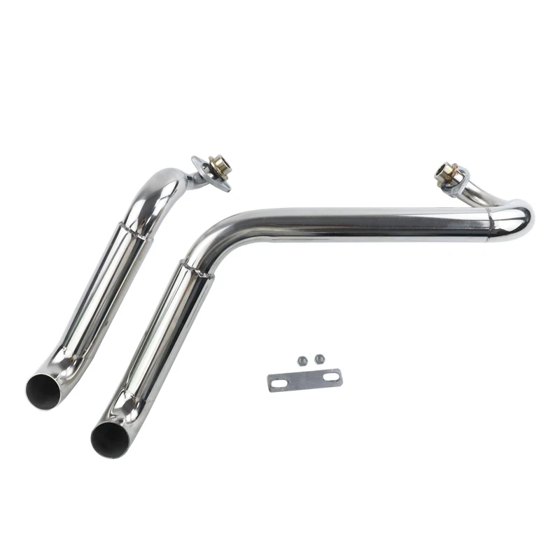 

Suitable for Yamaha XV125 XV250 modified retro 45 ° exhaust pipe, with , stainless steel exhaust