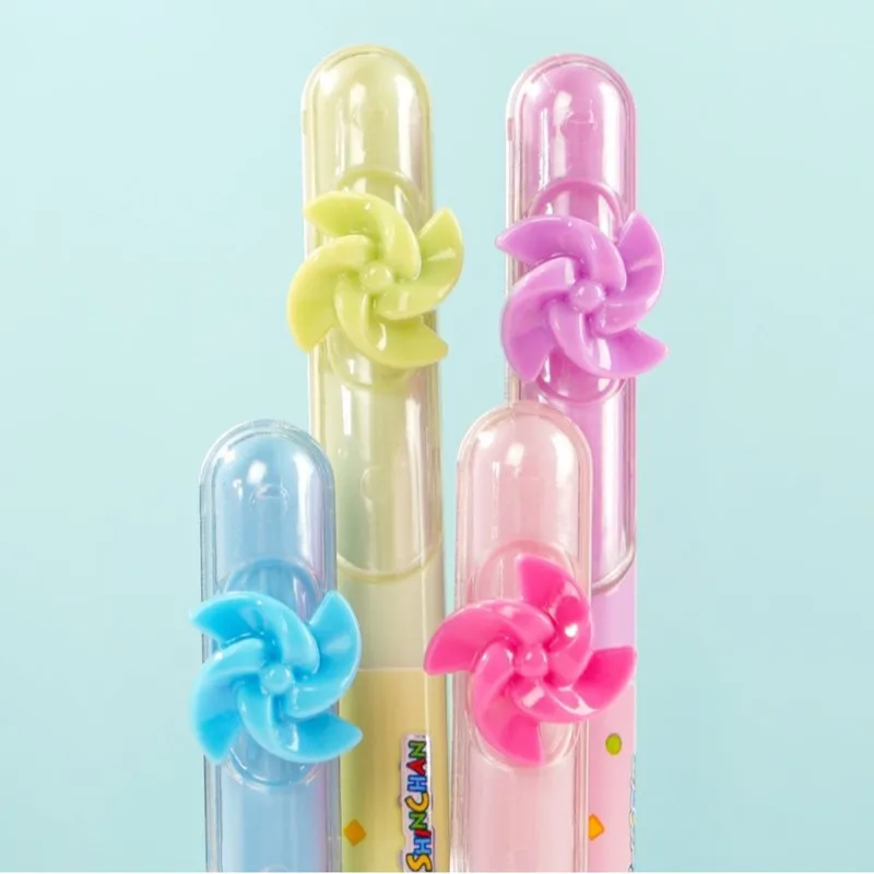 4/16 قطعة لطيف تلوين شين طاحونة تحول قلم محايد اللون الكرتون 0.5 الأسود قلم توقيع طالب الصحافة القلم القرطاسية هدية #3