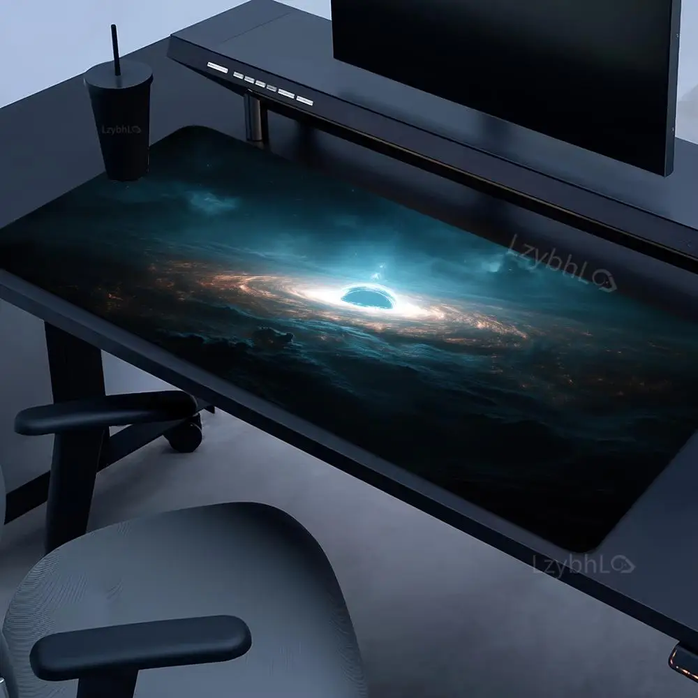 Interstellar Black Hole Mouse Pad Large Rubber Anti-slip Keyboard Table Mats HD Gaming Office Mousepad XXL Game Laptop Desk Mat