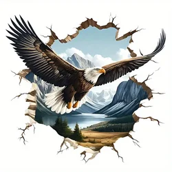 Eagle Soaring in the Sky - 3D Vinyl Sticker for Cars, Trucks, Motorcycles & Laptops