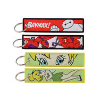 KKZ805 Fairy Tinker Bell Key Ring Chaveiro Key Ring Special Baymax Tag Label Chain Keychain For Cartoon Keychain Fashion Jewelry