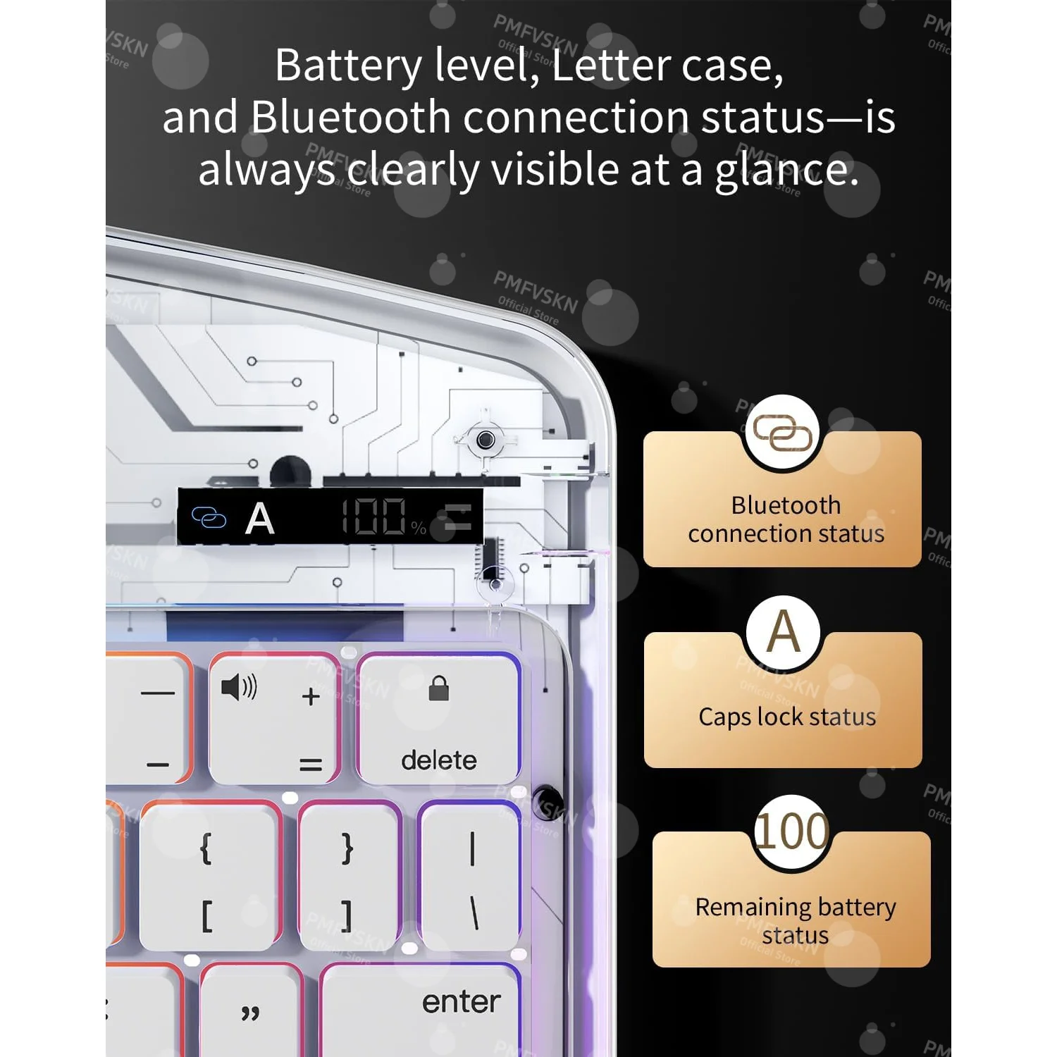 Backlight Rotatable Magic Keyboard Case For iPad Air 11 13 M2 M3 M4 iPad A16 2025 Transparent Cover For iPad Pro 11 12.9 13 inch