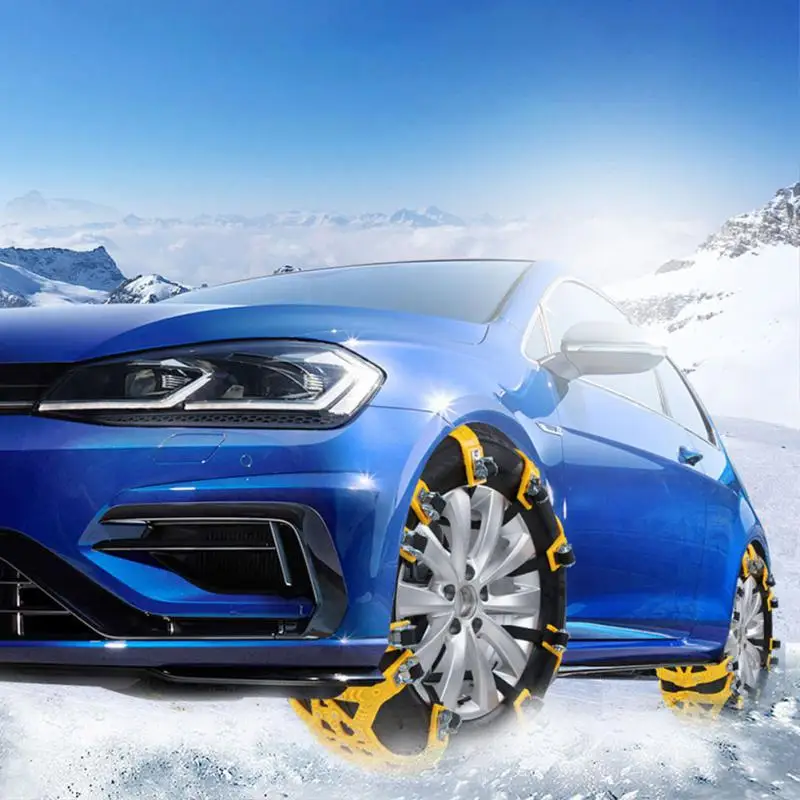 

Thickened Emergency Tool For Mud Ice Roadway Double Buckle TPU Wheel Snow Chains Car Tire Anti-skid Chain Adjustable Gift Glove