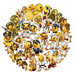 50pcs Cute Little Yellow Duck Cartoon Sticker Set, Waterproof Sticker For Mobile Phone And Laptop