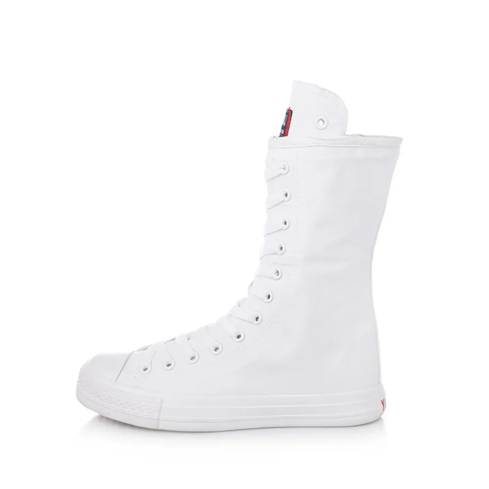 Women\'s Vulcanized Shoes Mid Top Side Zipper Canvas Shoes Women\'s Dance Breathable Soft Comfortable Women\'s Shoes Sneakers Woman