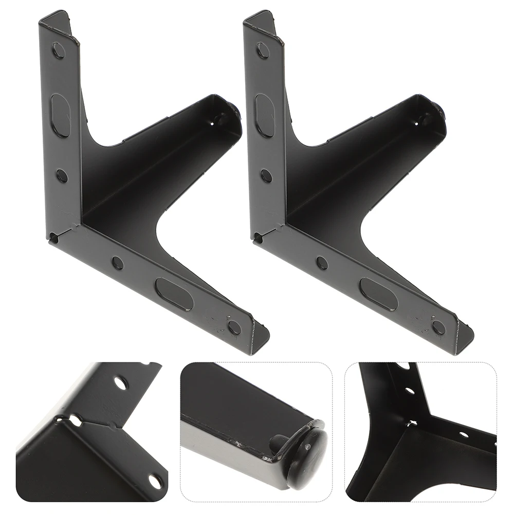 

4 Pcs Furniture Support Legs Metal Replacement Bathroom Cabinet Black Table Foot