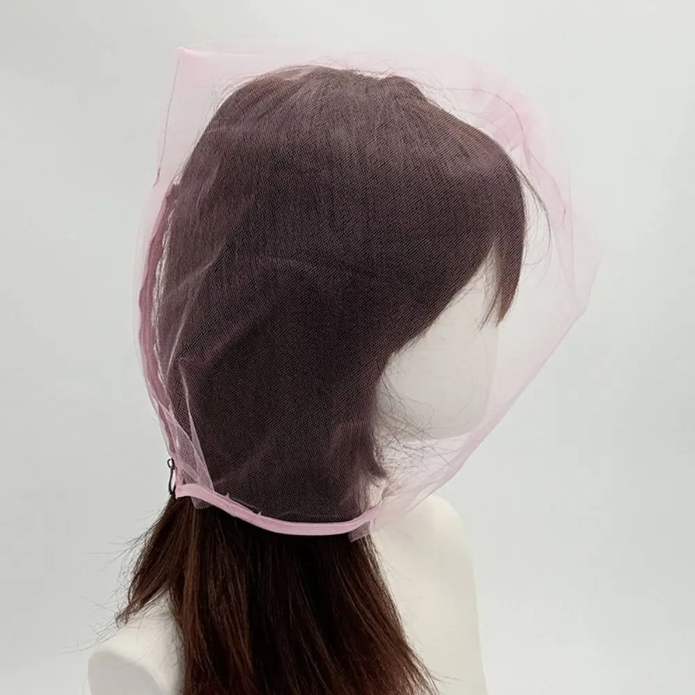 Breathable Face Makeup Protector Hood Zipper Closure Reusable Single Party Face Cover No Odor Soft Hair Net Face Mask Cover
