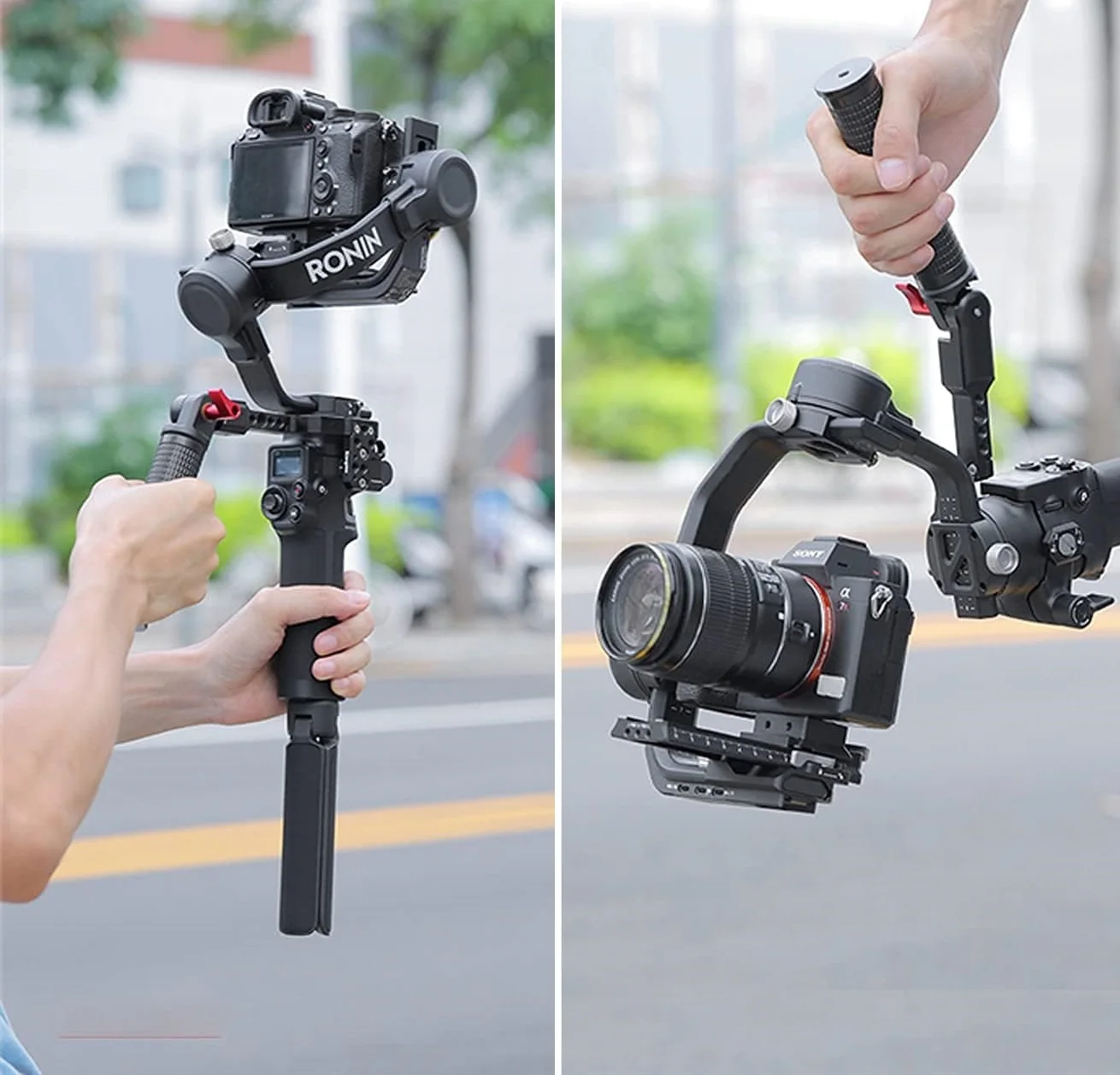Punho Ronin-S para DJI com Suporte Cold Shoe