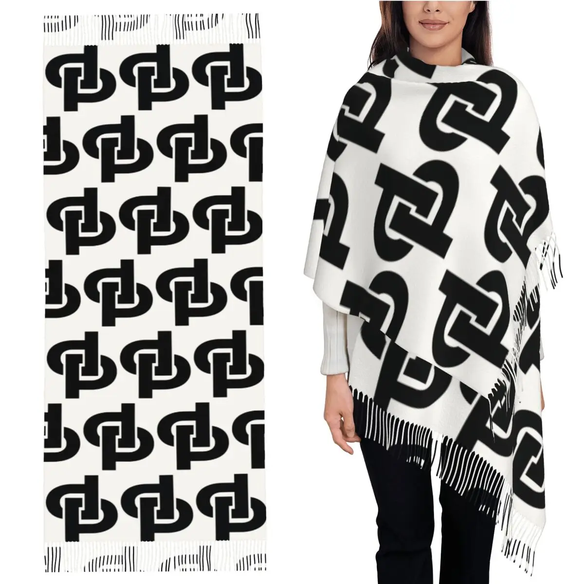 

Jul-Dp шарф с кисточками для женщин, мягкие теплые шали и накидки, длинная осенне-зимняя шаль