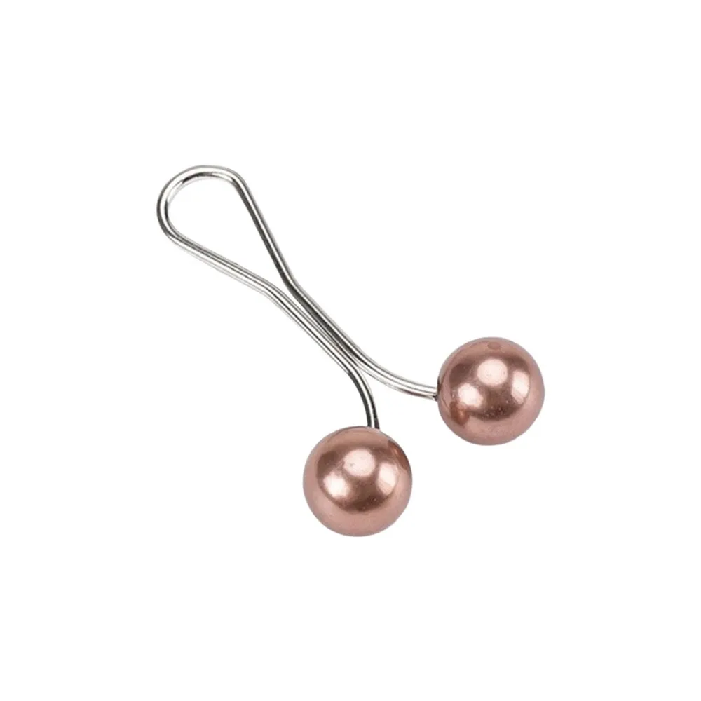 

U-Shaped Pearl Brooch Anti Slip Adjustable Collar Clip Scarf Pin Fixed Straps DIY Sewing Hijab Clips Dress Decoration
