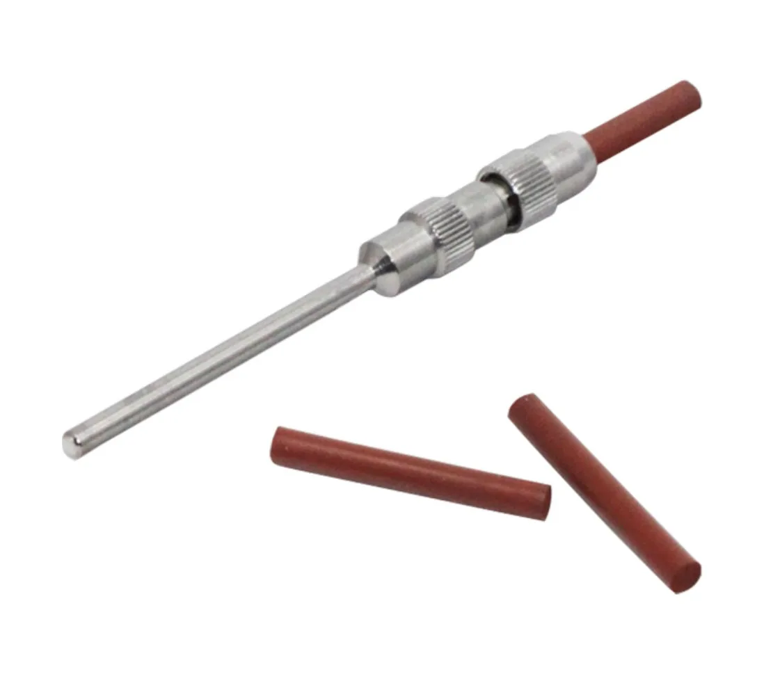 100Pcs Dental Metal Alloy Grinding Mini Rubber Silicone Pin Polisher 2/3mmx22mm For Polishing Hard to Reach Area