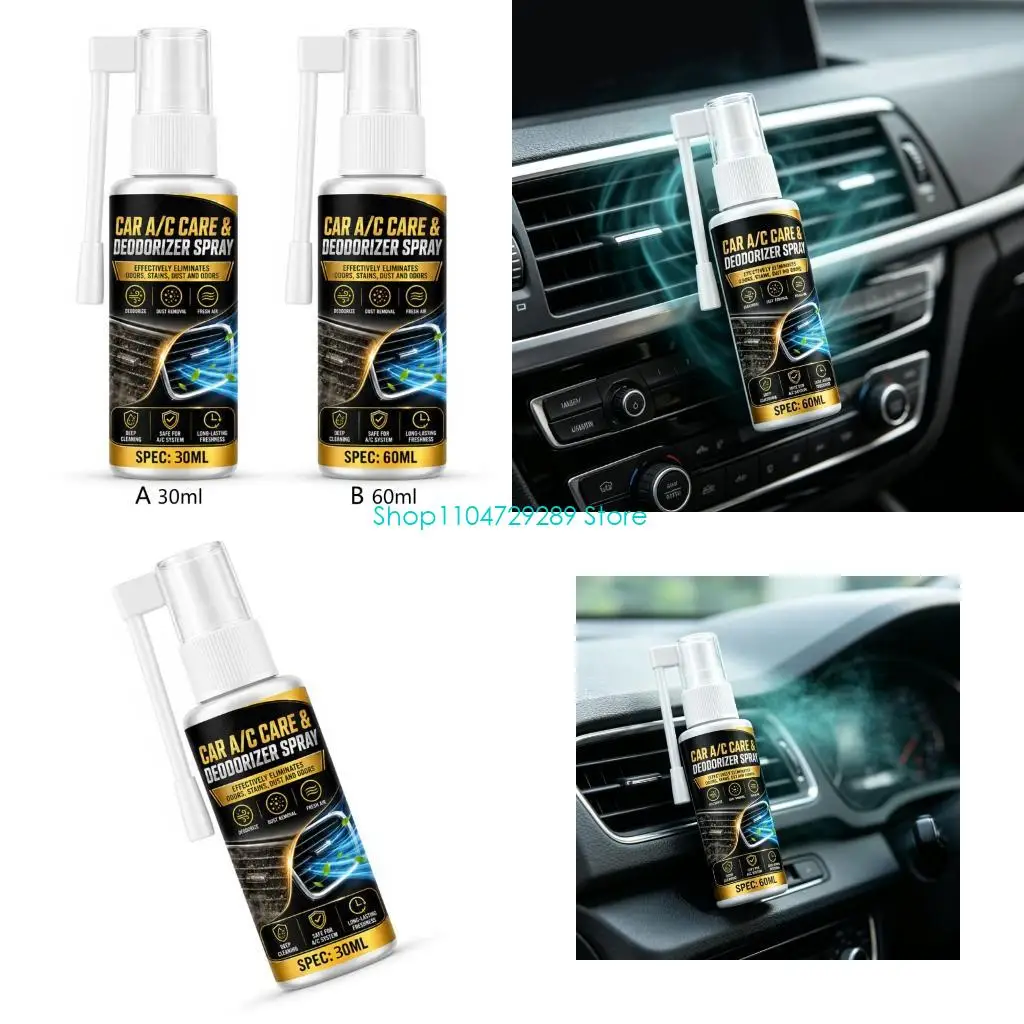 D8KE Upgrades Cabin Cleaner with Long Nozzle for Car Air Conditioner Dust Support