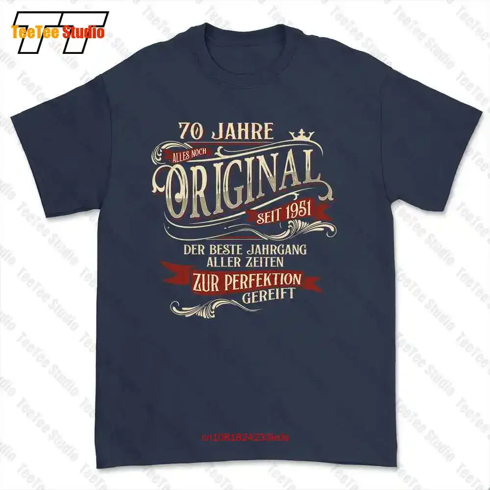 Drole 70 Ans Original Depuis 1951 Homme Chemise Cadeau T-shirt Tee SWMR