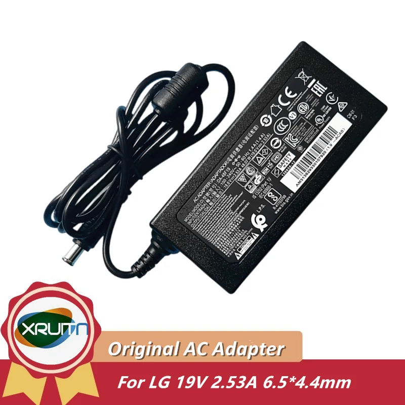 

Genuine 19V 2.53A 48W AC DC Adapter A4819-FDY DA-48F19 A4819-KSML For LG 32 inch TV 32MB25VQ 32MB27VQ LCD Monitor Power Supply