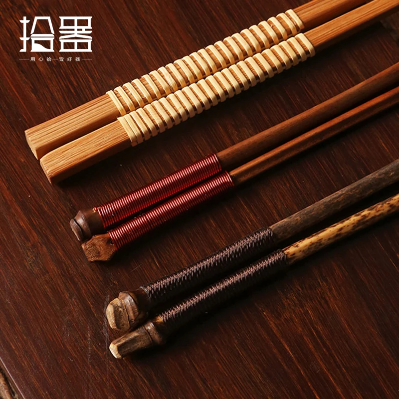 Natural unpainted original bamboo chopsticks creative Chinese household solid wood environmental protection high-grade Japanese