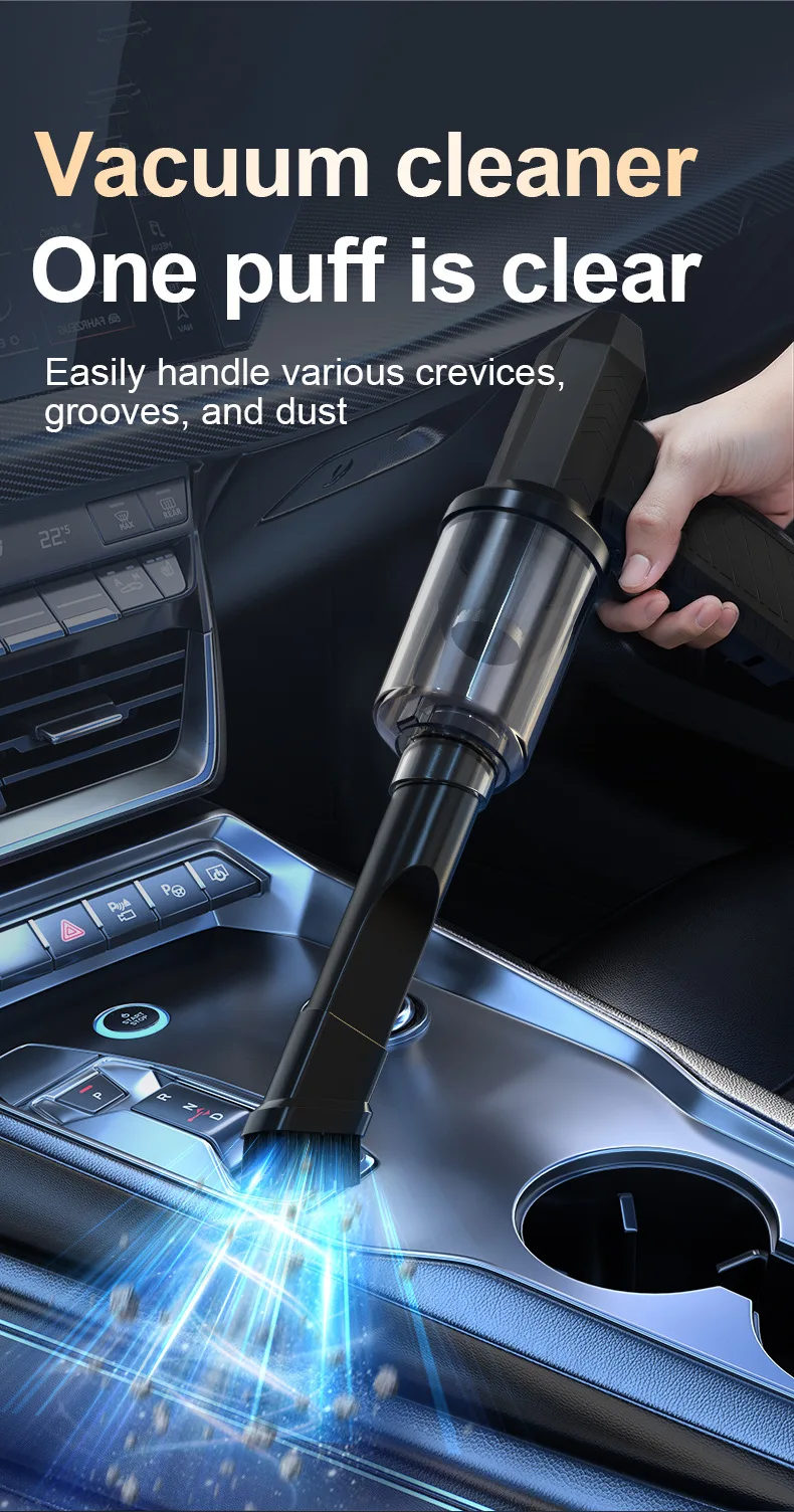 พัดลมเทอร์โบเจ็ท 130000 รอบต่อนาที เครื่องเป่าลมไฟฟ้าพร้อมชุดดูดฝุ่น ชาร์จผ่าน USB พัดลมเป่าฝุ่นเทอร์โบสำหรับทำความสะอาดคีย์บอร์ดคอมพิวเตอร์