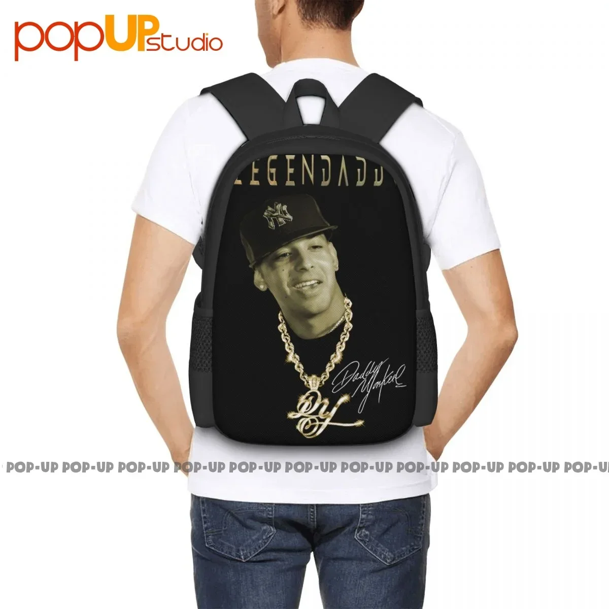 حقيبة ظهر Daddy Yankee 2022 Tour La Ultima Vuelta World Tour P-130 حقيبة مدرسية للتدريب ذات سعة كبيرة #5