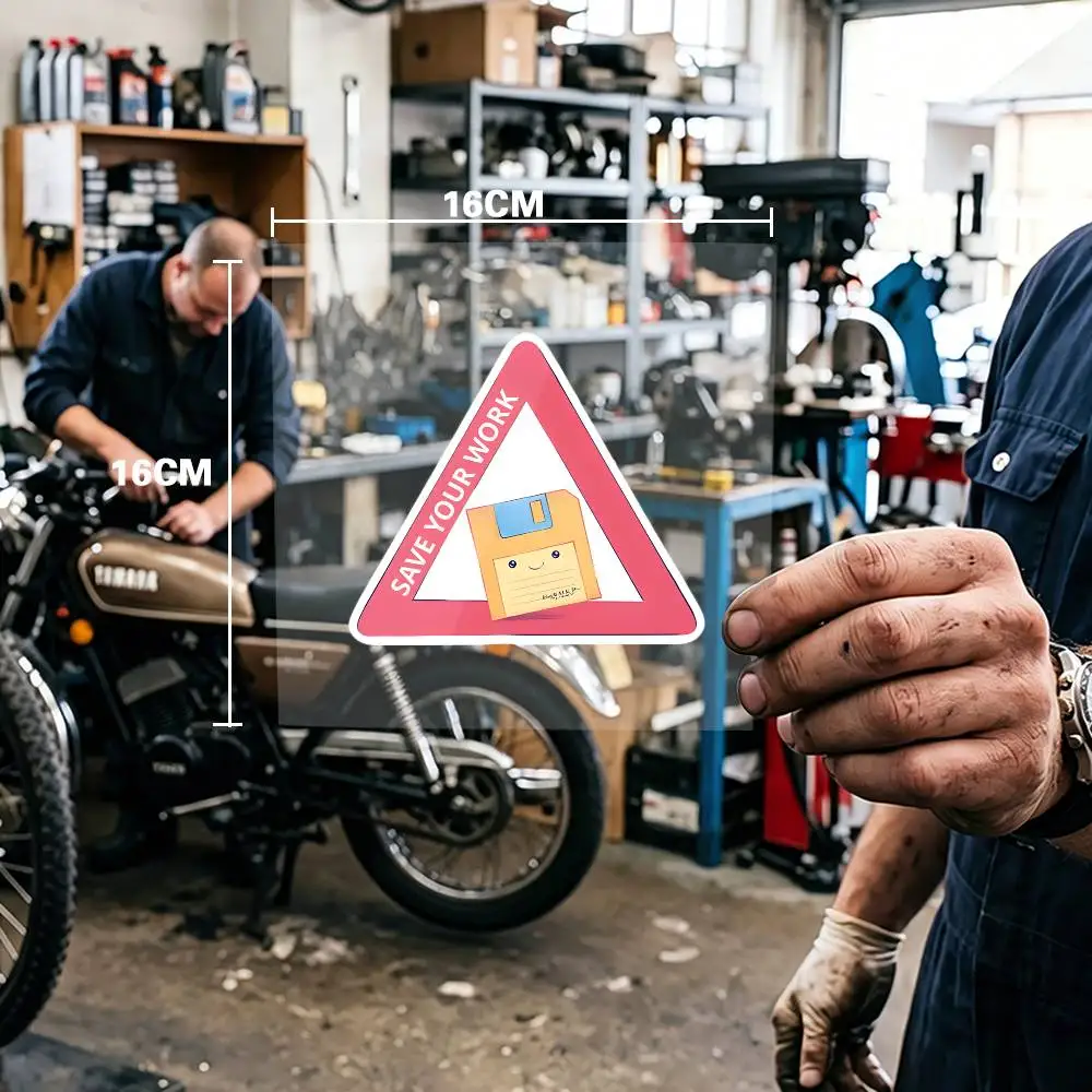 Save your work Waterproof stickers for decorating car windows motorcycles and computers.