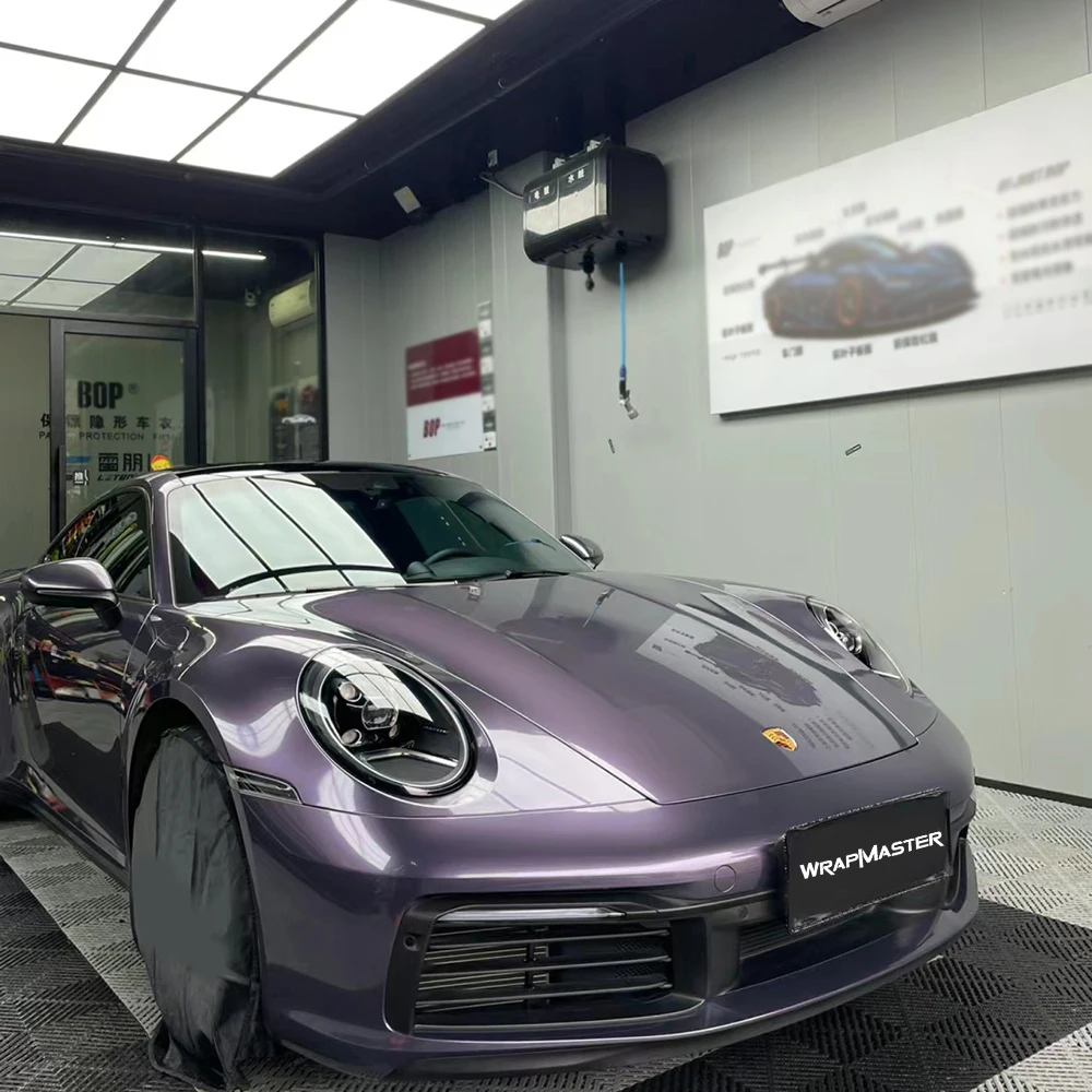 Wrapmaster Glossy PET Violet Grey vehicle Wraps vinyl wrap