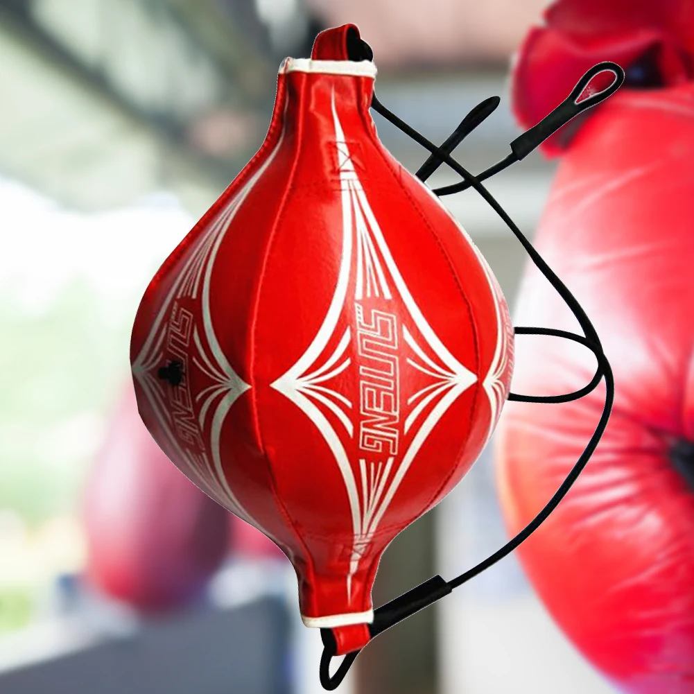 Double End Muay Thai Boxing Punching Bag Speed Ball Punch Training Fitness