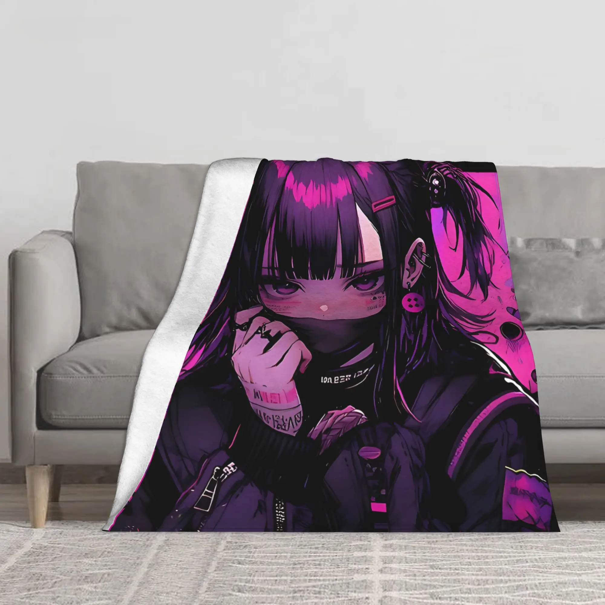 1PC Almost Saint Anime Blanket Throw Super Cosy Plush Living Room Sofa
