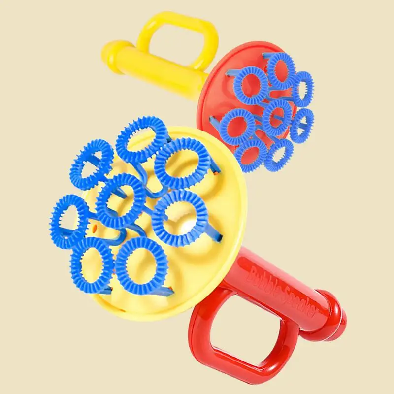 Bubble Blowers For Kids Horn Shape Manual Bubble Maker Toys Includes 1 Tray 50ML Solution Summer Outdoor Fun Toys Party Favor