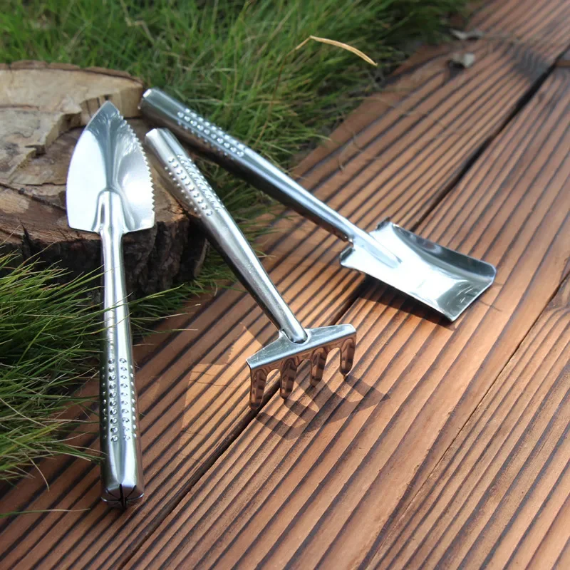 Gardening Mini Shovel Set Stainless Steel Portable Shovel Kit Potted Succulent Planting Spade Tools Household Manual Tools