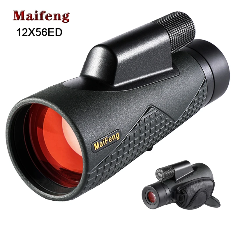 

Professional 12X56 ED Monocular Powerful Binocular Low Dispersion Lens Nitrogen Waterproof Telescope for Adults Outdoor Sports