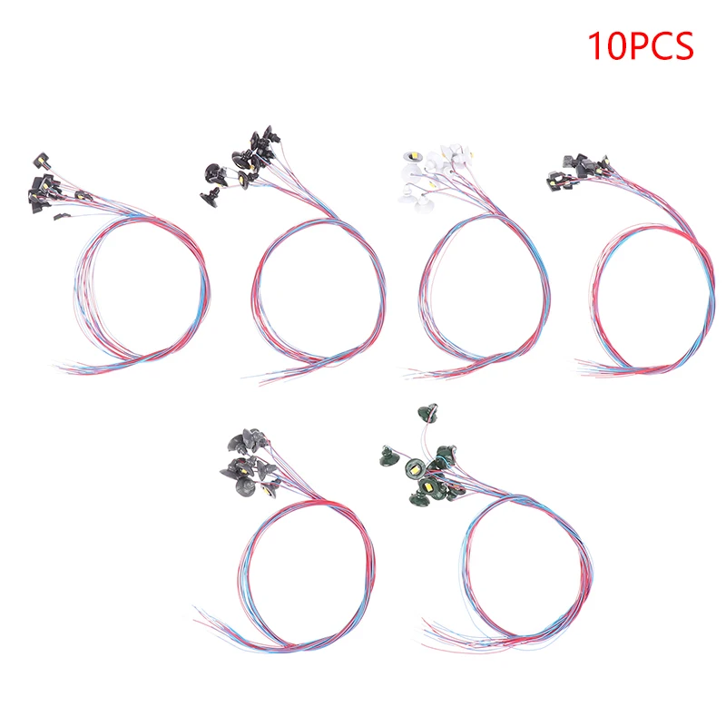 عالية الجودة هو مقياس 1: 87 ، 3 فولت ، 3 فولت ، مصغرة ، محاكاة ، في الهواء الطلق ، مجلس ، نموذج ، diy بها بنفسك ، مصباح ، اكسسوارات ، 10 قطعة #4