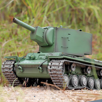 Heng Long 1/16 7.0 Customized Soviet KV-2 Gigant RTR RC Tank 3949 Barrel Recoil Metal Tracks Outdoor Toys TH19753