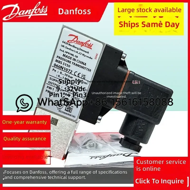 Danfoss Marine MBS5100 Pressure Transmitter 060N1018 060N1295 060N1197 060N1129 Sensor for Ship Boat Industrial Hydraulic
