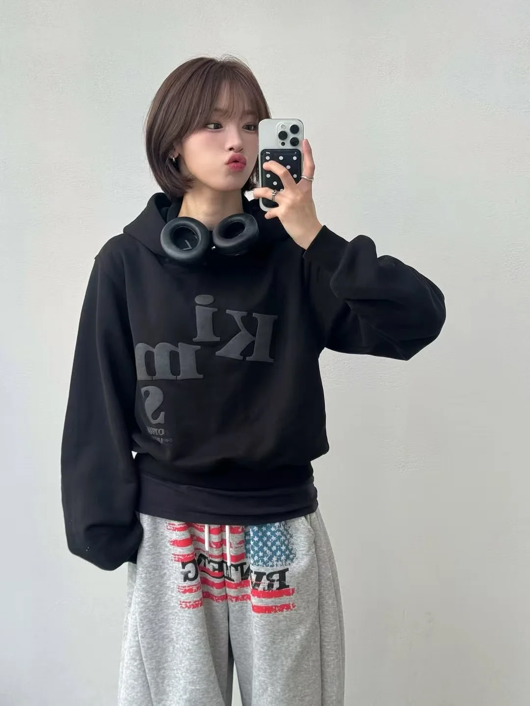 

Худи XiaoTu Yu женское хлопковое, осенне-зимнее, новое, в стиле Spicy Girl, повседневное, удобное, свободного кроя, толстовка-свитшот