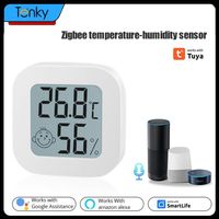 Zigbee Thermometer Hygrometer Tuya WiFi Smart LCD Screen Digital Temperature Humidity Sensor Work With Alexa Google Home