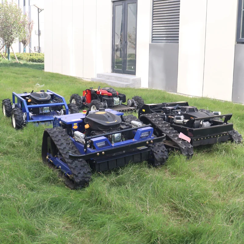 Wholesale Price Remote Control Crawler Farm Lawn Mower All Terrain Wireless Mini Robot Grass Cutter Machine for Sale
