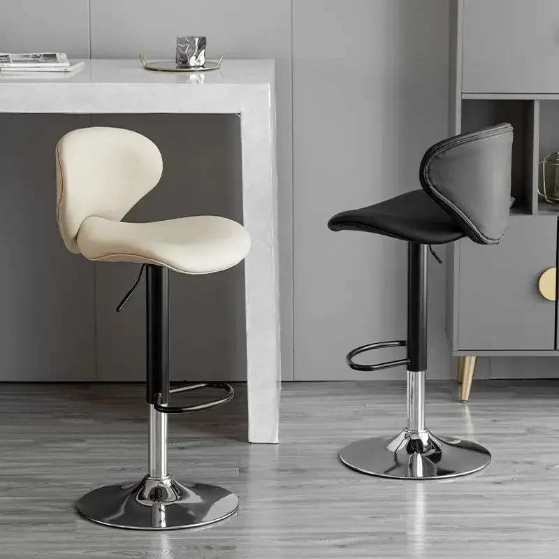 

ZModern Bar Chair, Simple Backrest, Wrought Iron, Light Luxury, Front Bar, Fashionable High StoolZ