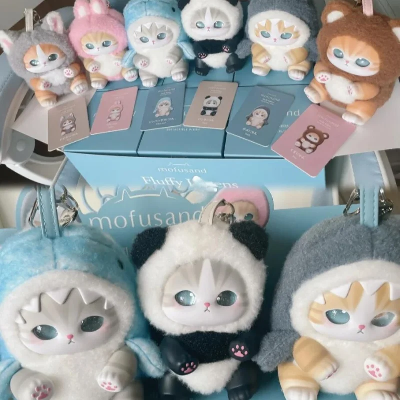 

В наличии 100% натуральная серия Mofusand Shark Cat слепые сумки удивленная коробка игрушка орнамент Tide игрушки подарок на день рождения девушке сумка кулон