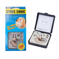 Audífono portátil Mini amplificador de sonido de oído amplificador auditivo de oído ajustable Kit de audífonos de tono para personas sordas/ancianos